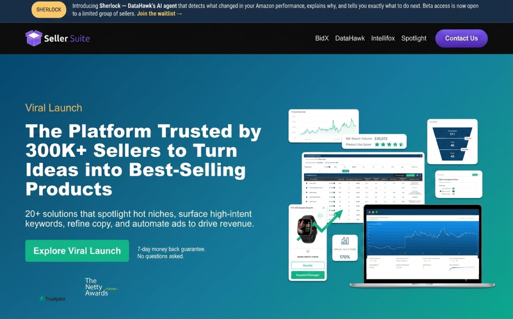 viral launch homepage